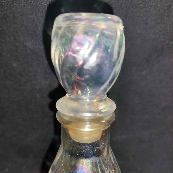 Vintage Perfume Glass bottle, Iridescent - Picture 3 of 10